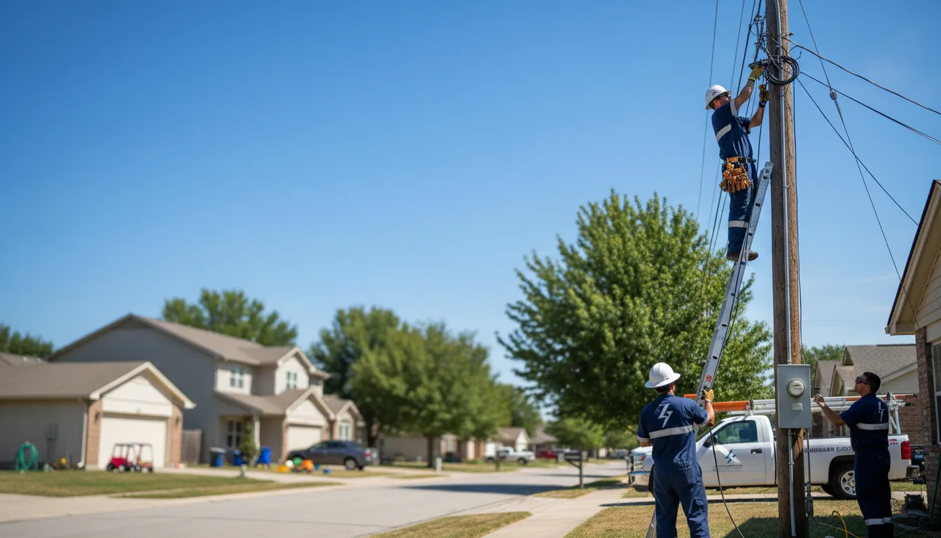 Residential electrician providing installation services in Oak Lawn, IL